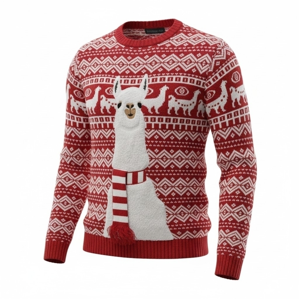 Blizzard Bay Llama Christmas Sweater - XL
